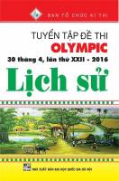 TUYỂN TẬP ĐỀ THI OLYMPIC 30 THÁNG 4, 2016 LỊCH SỬ